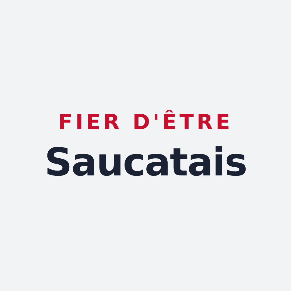 Poster « Fier d'être Saucatais » — design pour Saucats