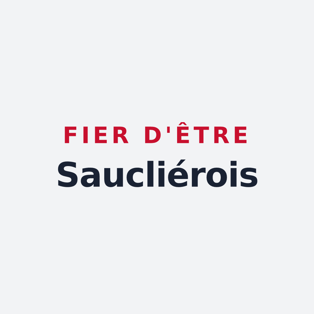 Poster « Fier d'être Saucliérois » — design pour Sauclières