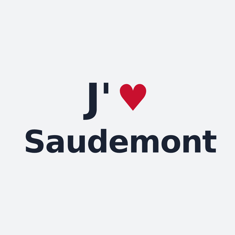 Poster personnalisé Saudemont — design J'aime Saudemont