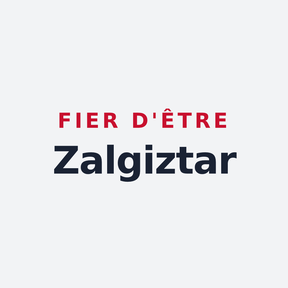 Poster « Fier d'être Zalgiztar » — design pour Sauguis-Saint-Étienne