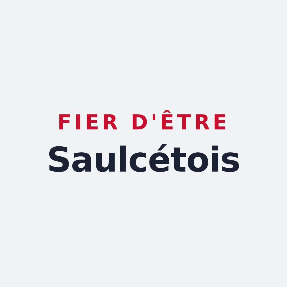 Poster « Fier d'être Saulcétois » — design pour Saulcet