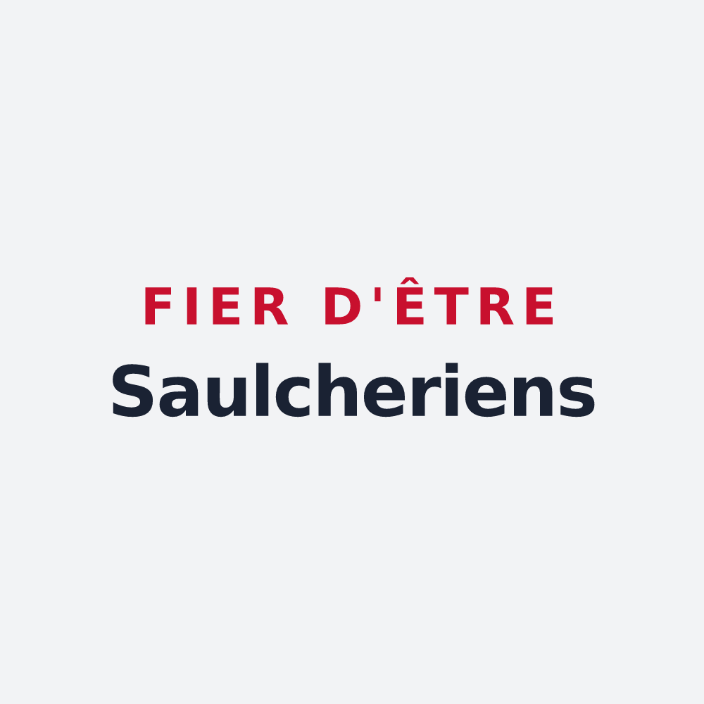 Poster « Fier d'être Saulcheriens » — design pour Saulchery