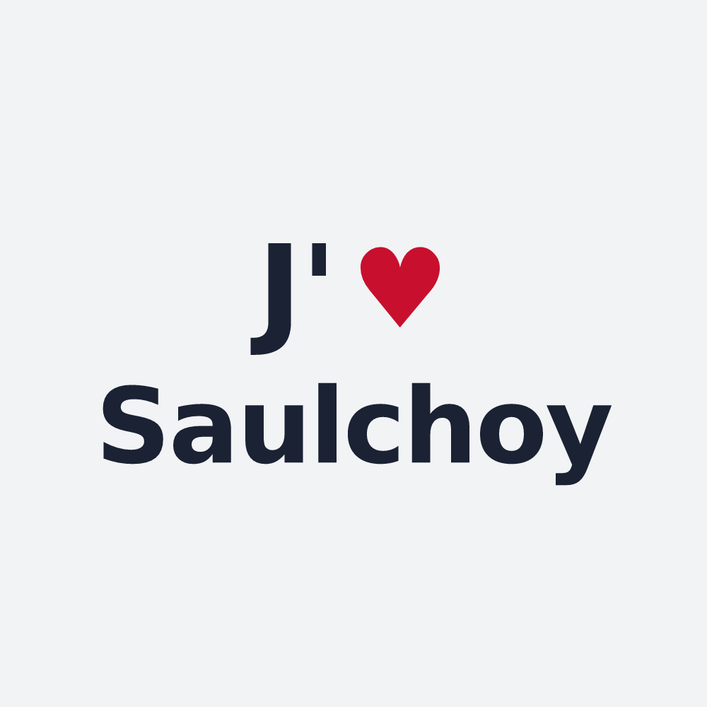 Poster personnalisé Saulchoy — design J'aime Saulchoy