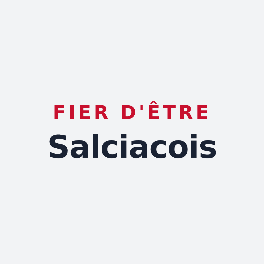 Poster « Fier d'être Salciacois » — design pour Saulchoy