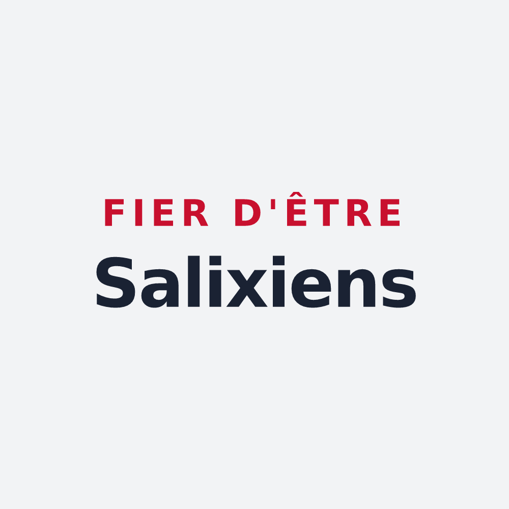 Poster « Fier d'être Salixiens » — design pour Saulcy-sur-Meurthe