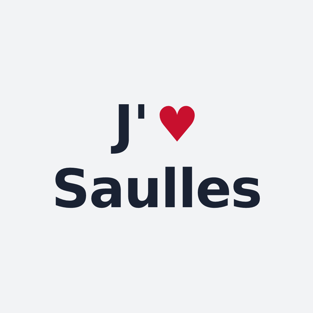 Poster personnalisé Saulles — design J'aime Saulles