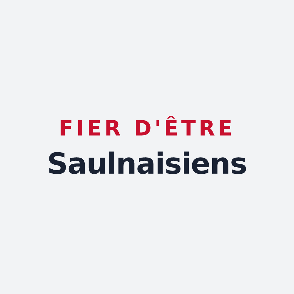 Poster « Fier d'être Saulnaisiens » — design pour Saulnay