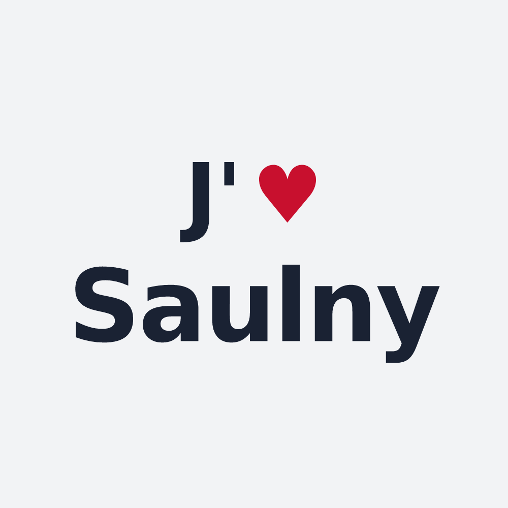 Poster personnalisé Saulny — design J'aime Saulny