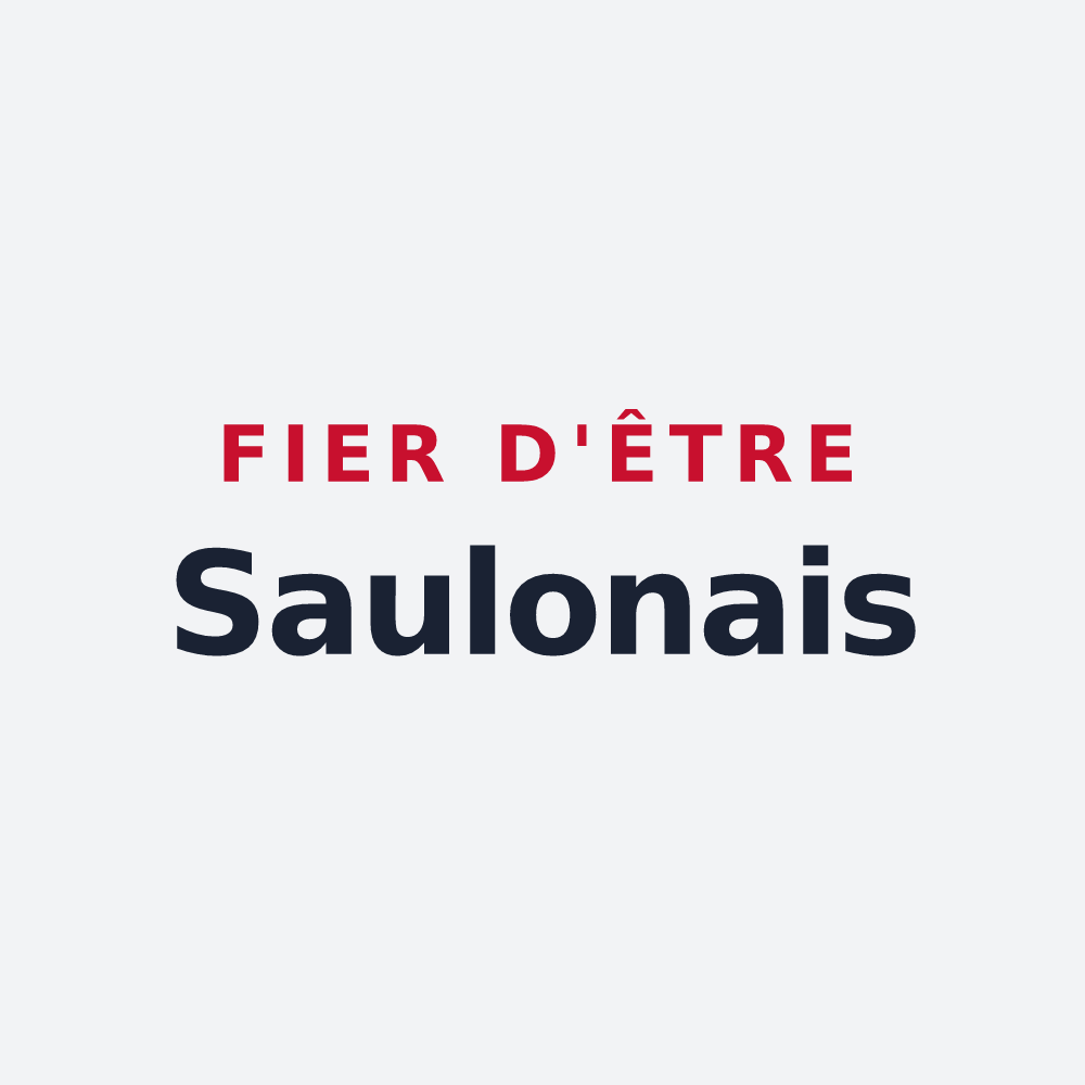 Poster « Fier d'être Saulonais » — design pour Saulon-la-Rue
