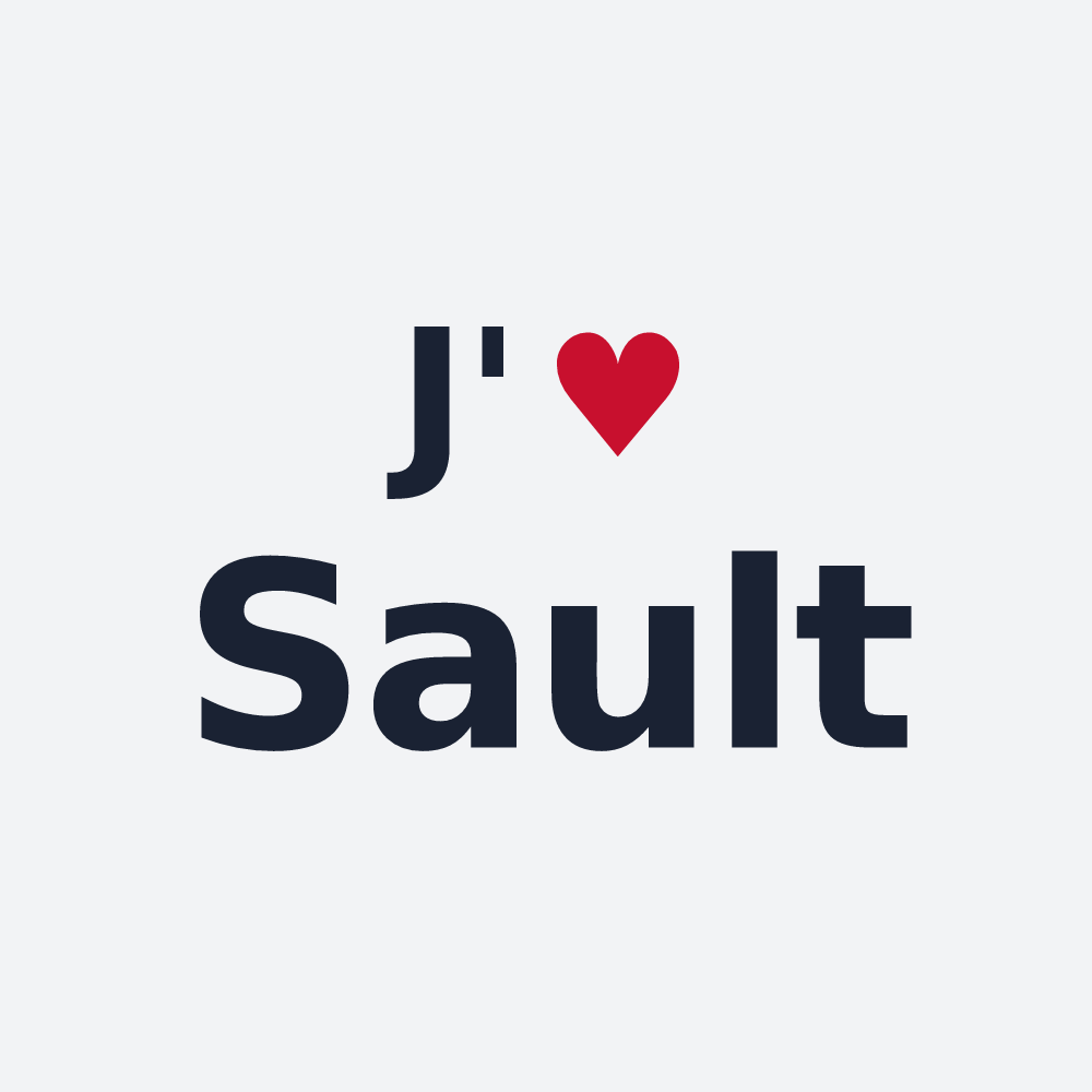 Poster personnalisé Sault — design J'aime Sault