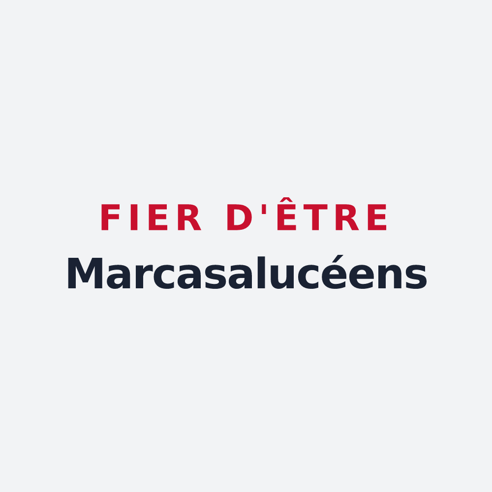 Poster « Fier d'être Marcasalucéens » — design pour Saulx-Marchais