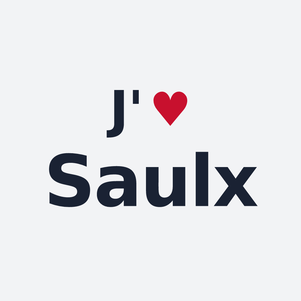 Poster personnalisé Saulx — design J'aime Saulx