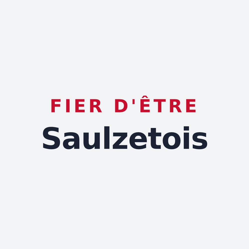 Poster « Fier d'être Saulzetois » — design pour Saulzet