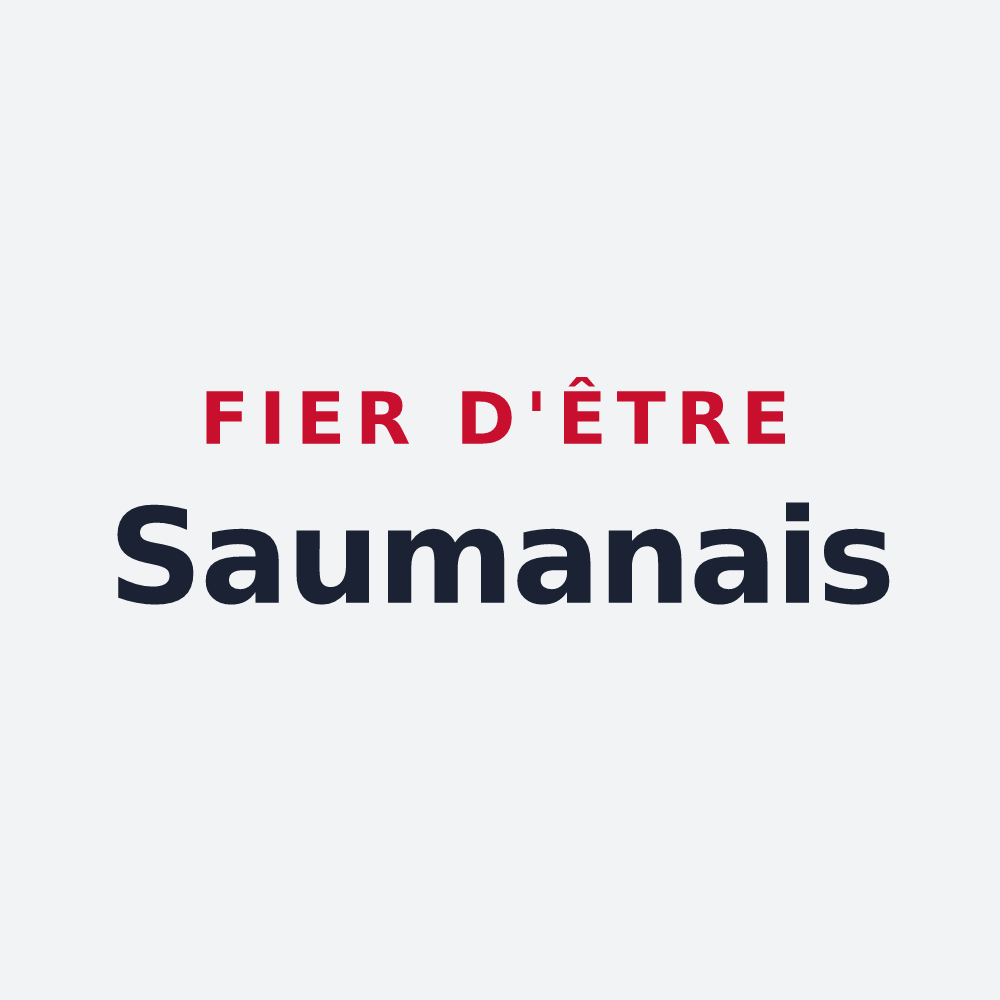Poster « Fier d'être Saumanais » — design pour Saumane-de-Vaucluse