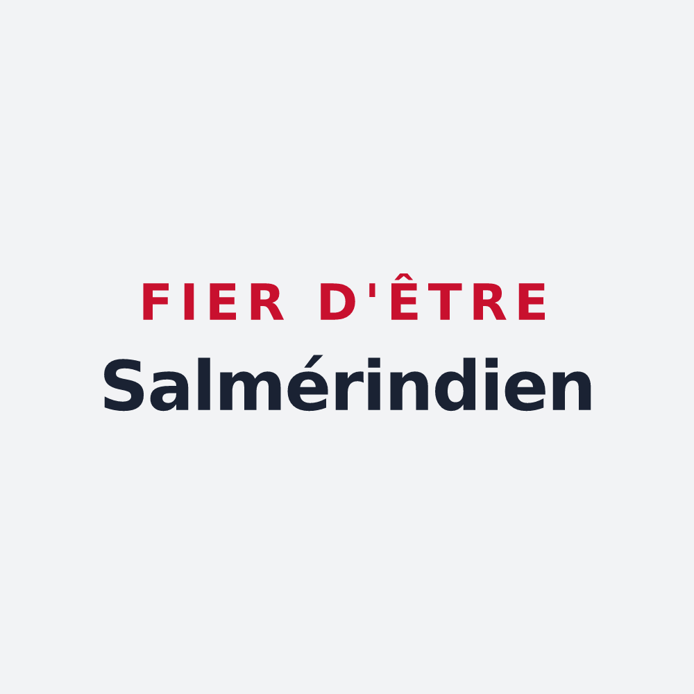 Poster « Fier d'être Salmérindien » — design pour Saumeray