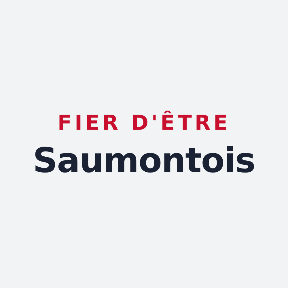 Poster « Fier d'être Saumontois » — design pour Saumont-la-Poterie