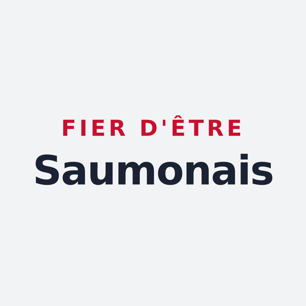 Poster « Fier d'être Saumonais » — design pour Saumont