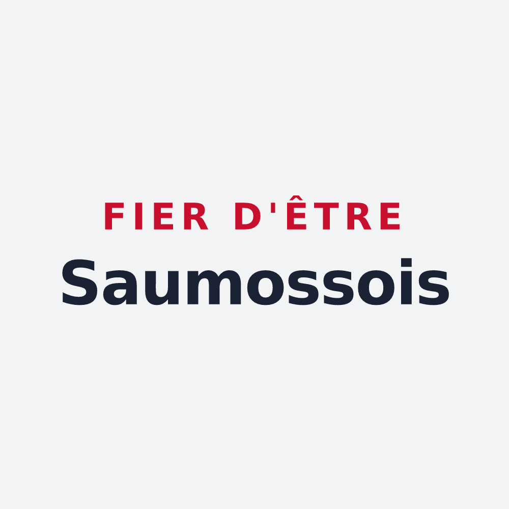Poster « Fier d'être Saumossois » — design pour Saumos