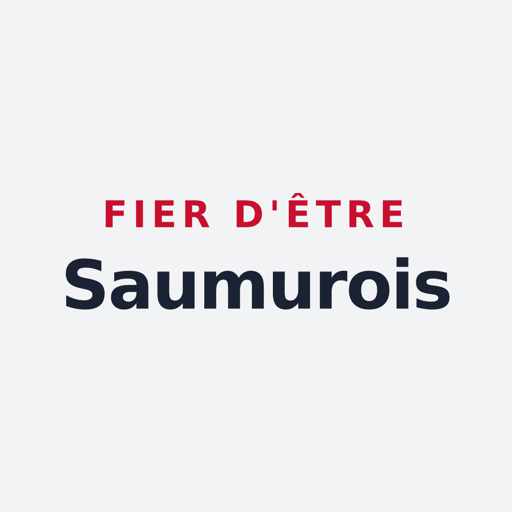 Poster « Fier d'être Saumurois » — design pour Saumur