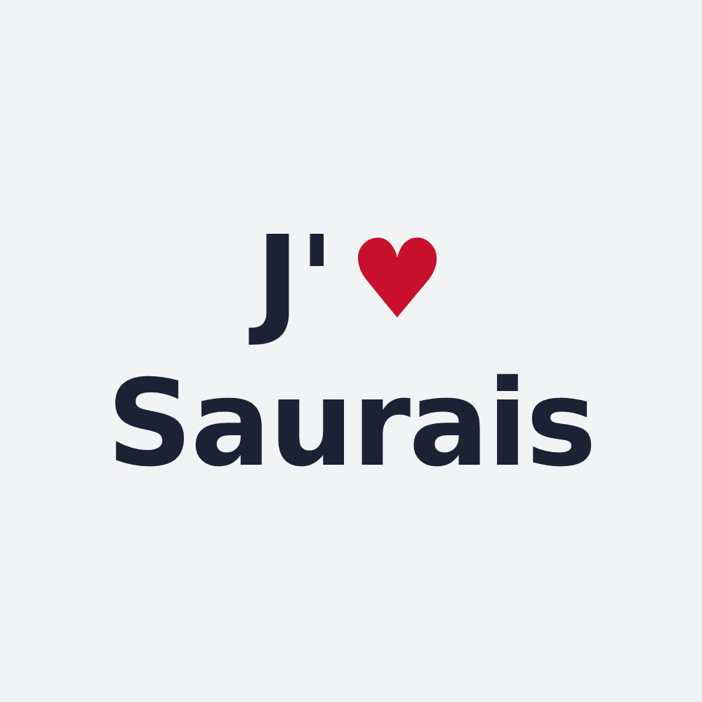 Poster personnalisé Saurais — design J'aime Saurais