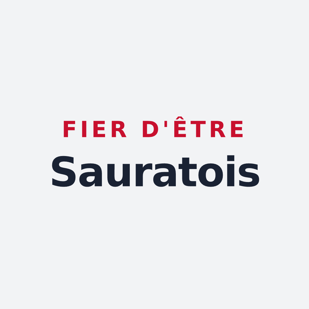 Poster « Fier d'être Sauratois » — design pour Saurat