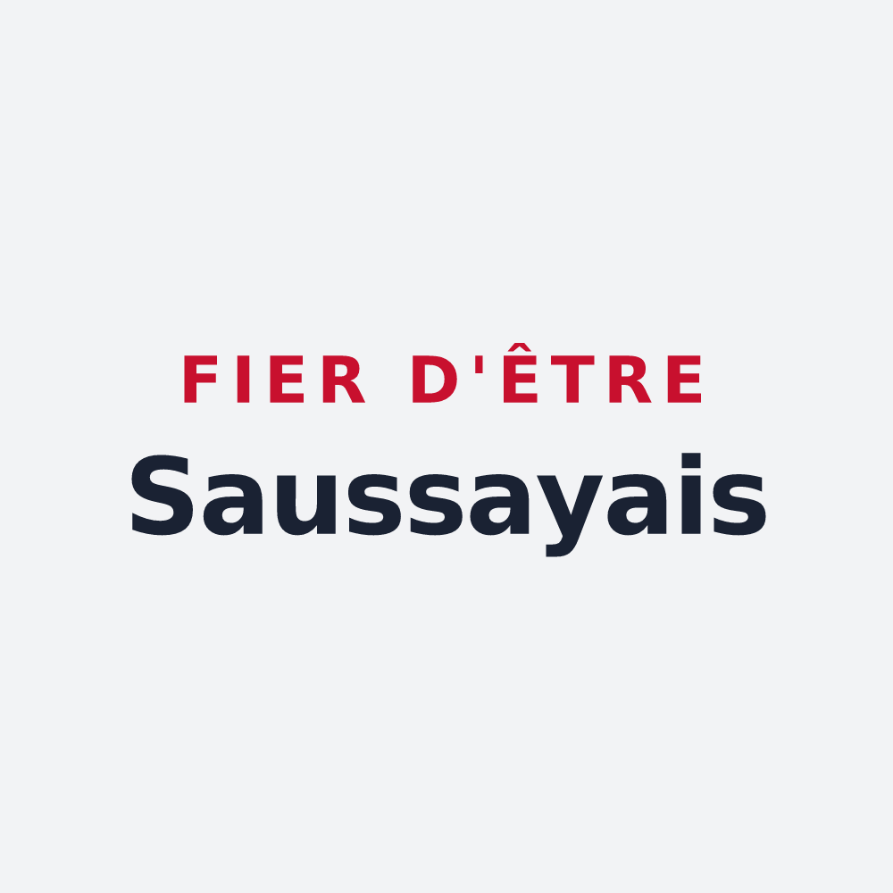 Poster « Fier d'être Saussayais » — design pour Saussay