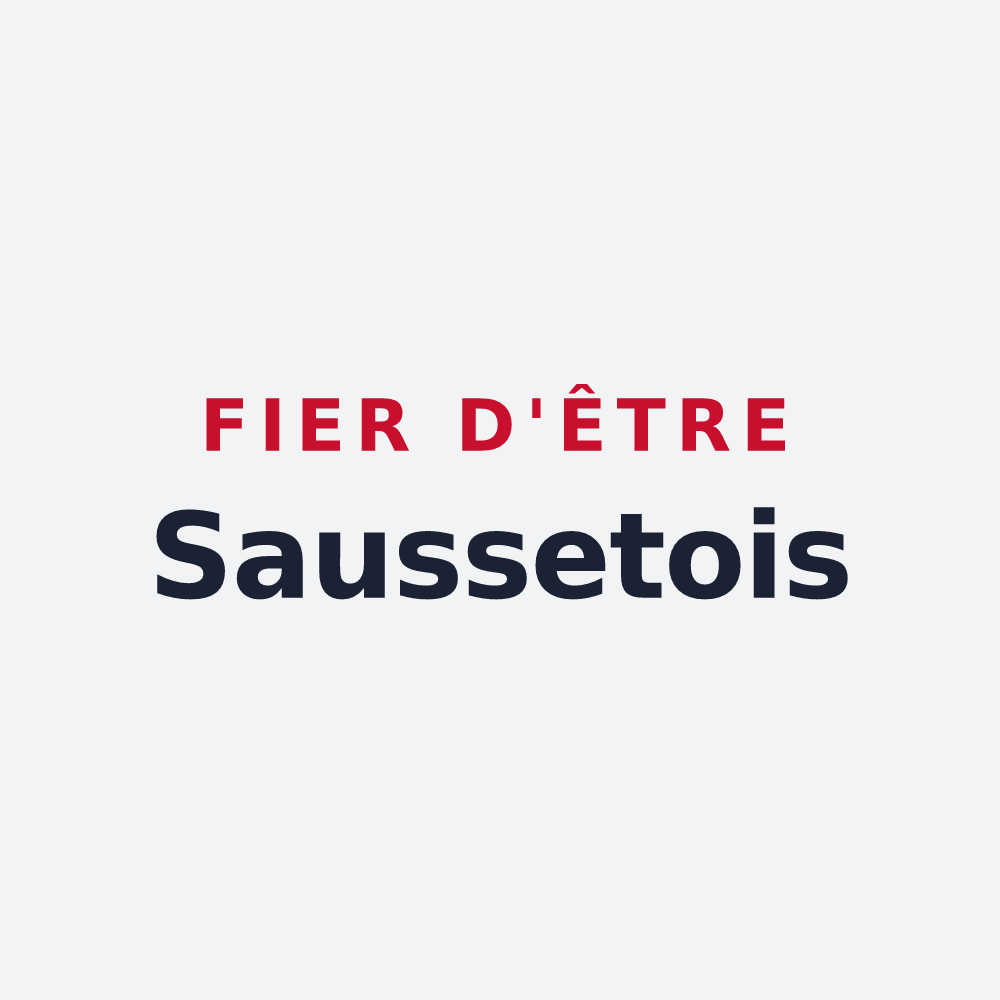 Poster « Fier d'être Saussetois » — design pour Sausset-les-Pins