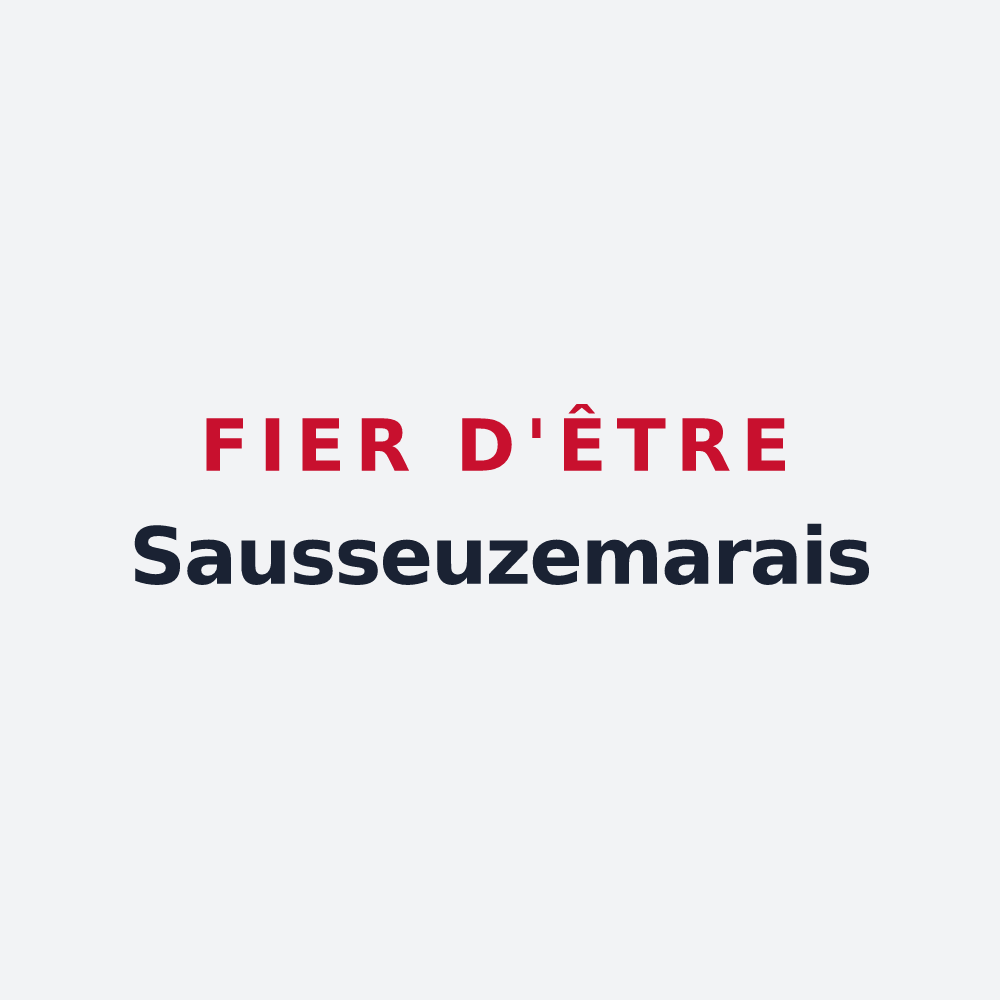 Poster « Fier d'être Sausseuzemarais » — design pour Sausseuzemare-en-Caux