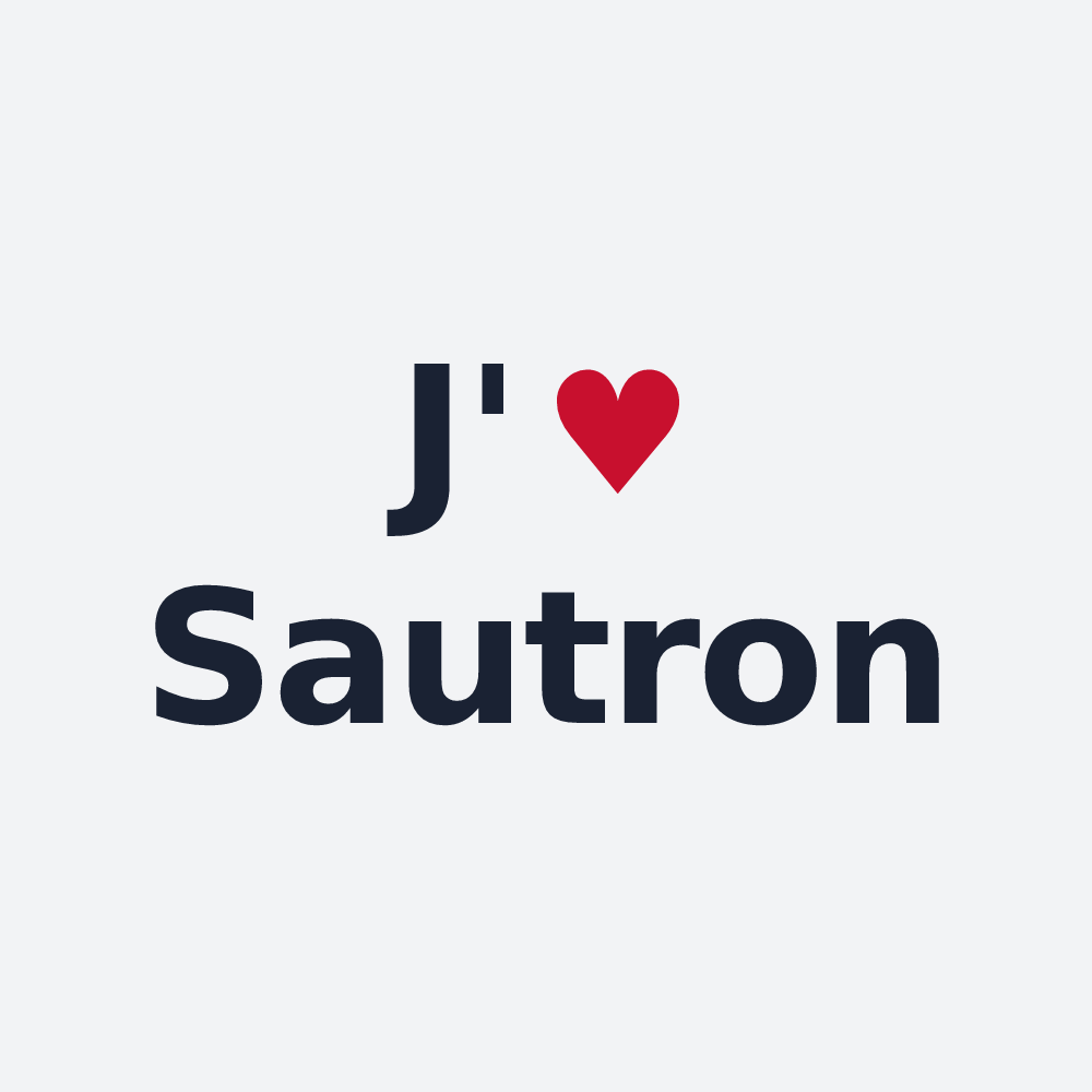 Poster personnalisé Sautron — design J'aime Sautron