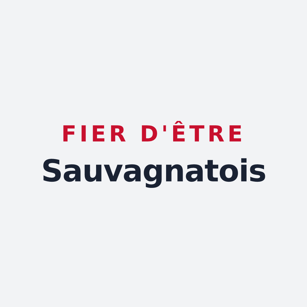 Poster « Fier d'être Sauvagnatois » — design pour Sauvagnat