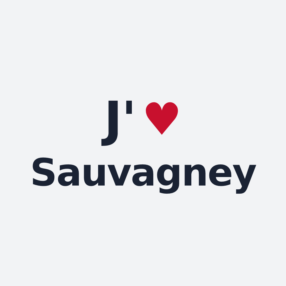 Poster personnalisé Sauvagney — design J'aime Sauvagney