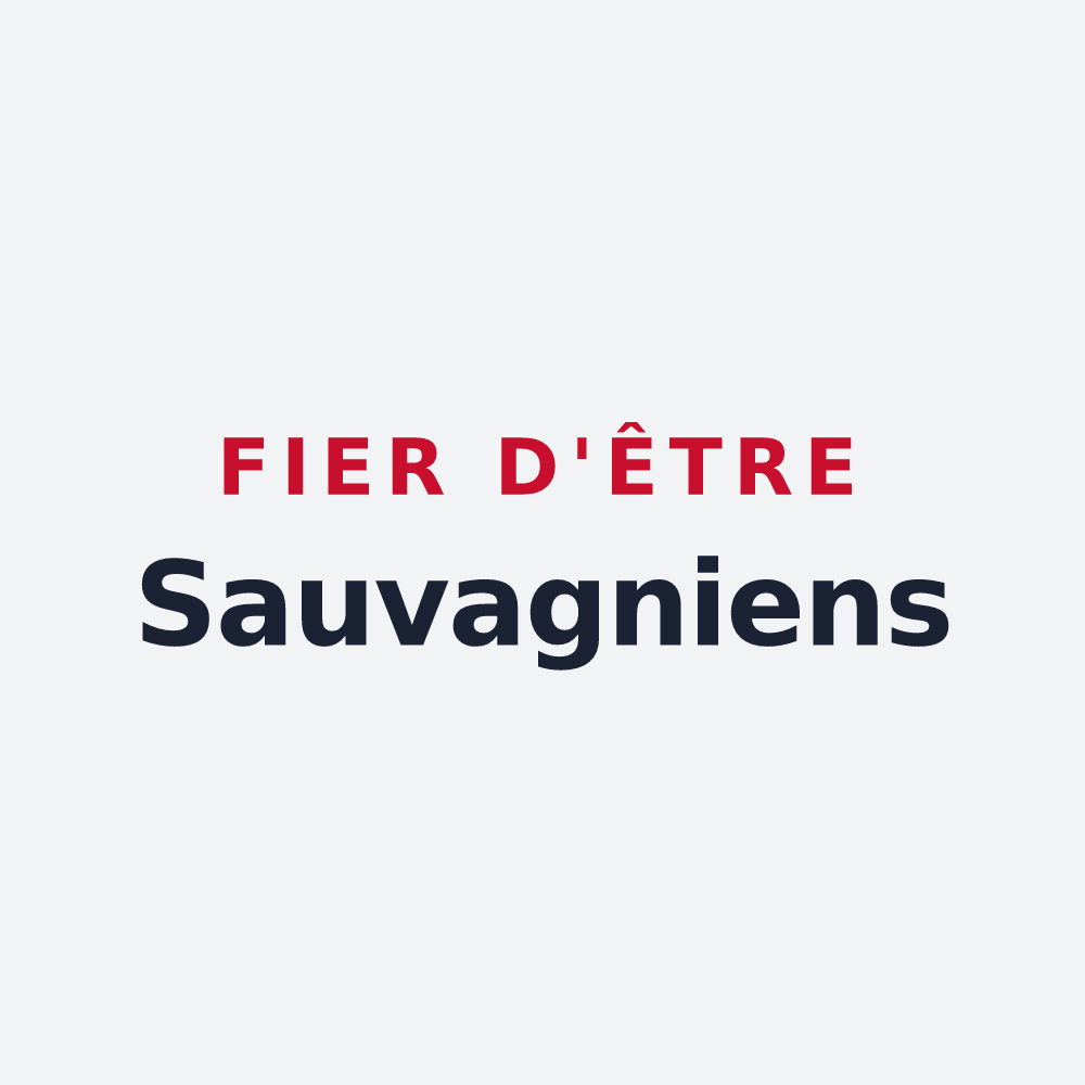 Poster « Fier d'être Sauvagniens » — design pour Sauvagny