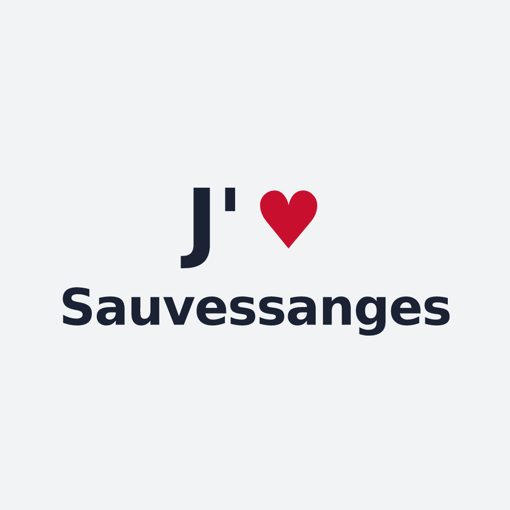 Poster personnalisé Sauvessanges — design J'aime Sauvessanges