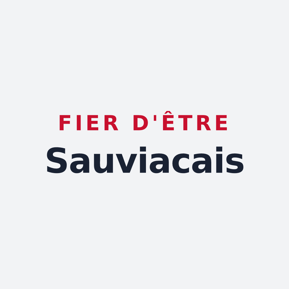 Poster « Fier d'être Sauviacais » — design pour Sauviac