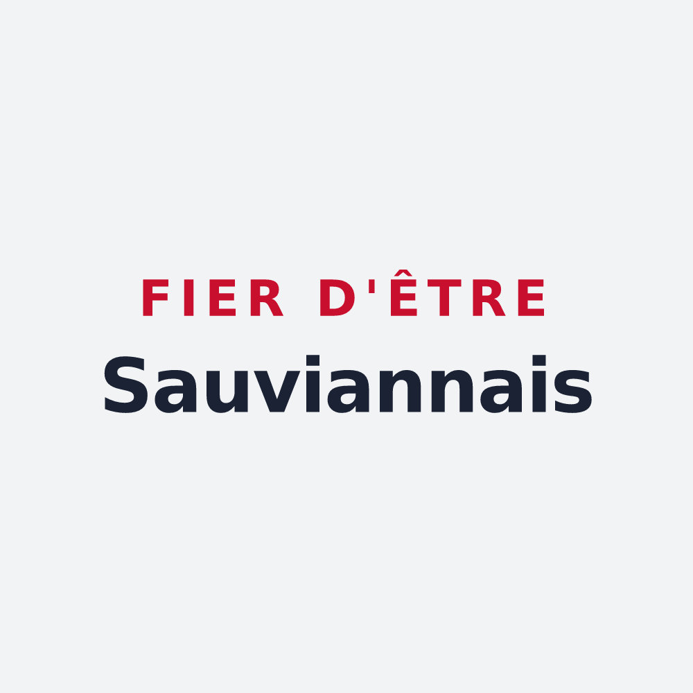 Poster « Fier d'être Sauviannais » — design pour Sauvian