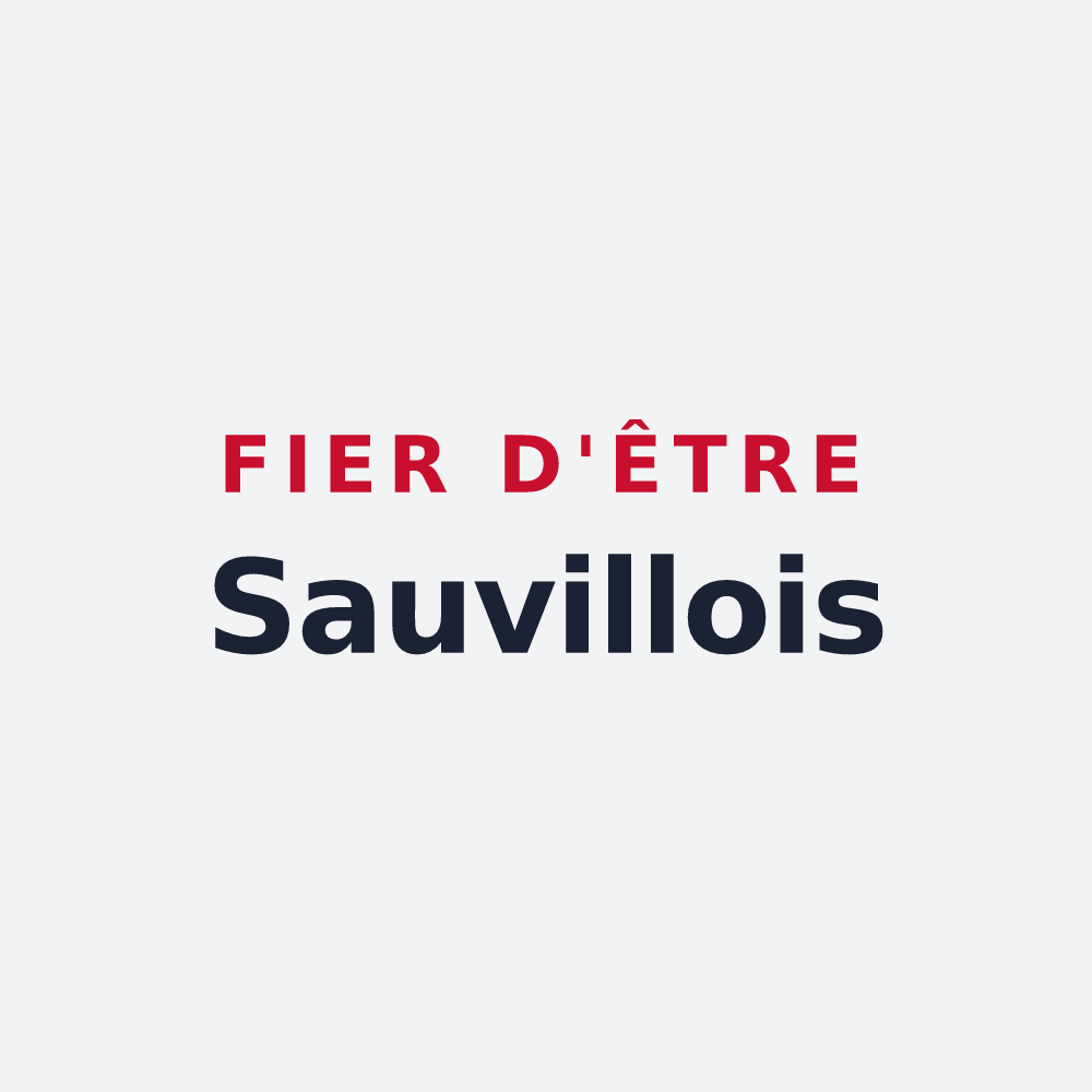 Poster « Fier d'être Sauvillois » — design pour Sauville