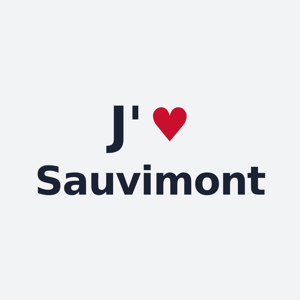 Poster personnalisé Sauvimont — design J'aime Sauvimont