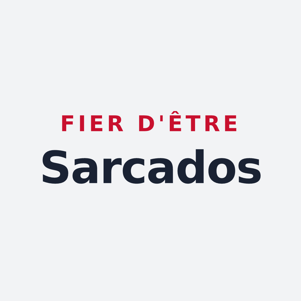 Poster « Fier d'être Sarcados » — design pour Sauvoy