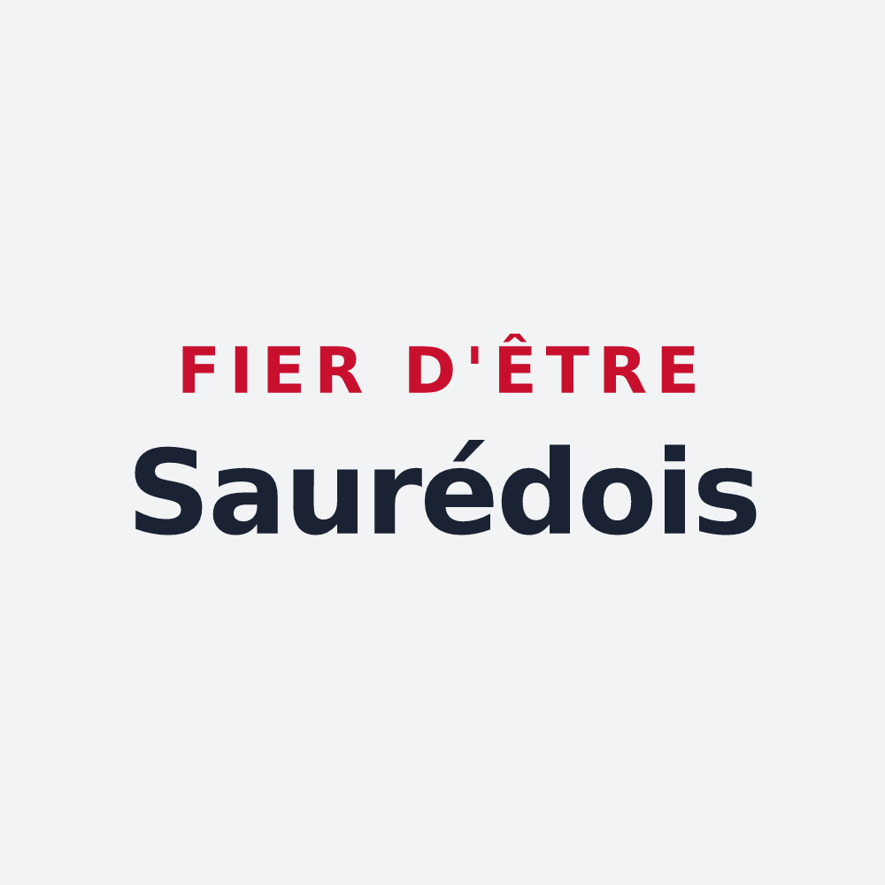 Poster « Fier d'être Saurédois » — design pour Saux-et-Pomarède