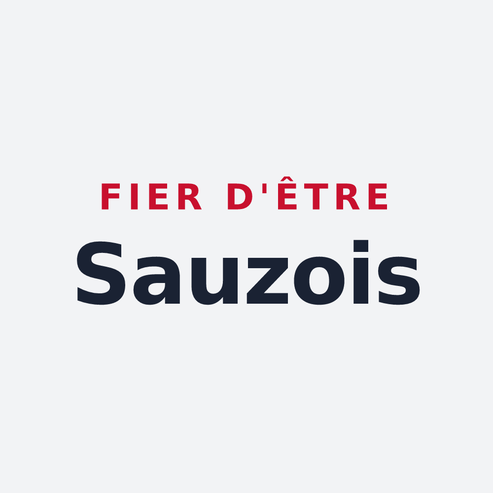 Poster « Fier d'être Sauzois » — design pour Sauze