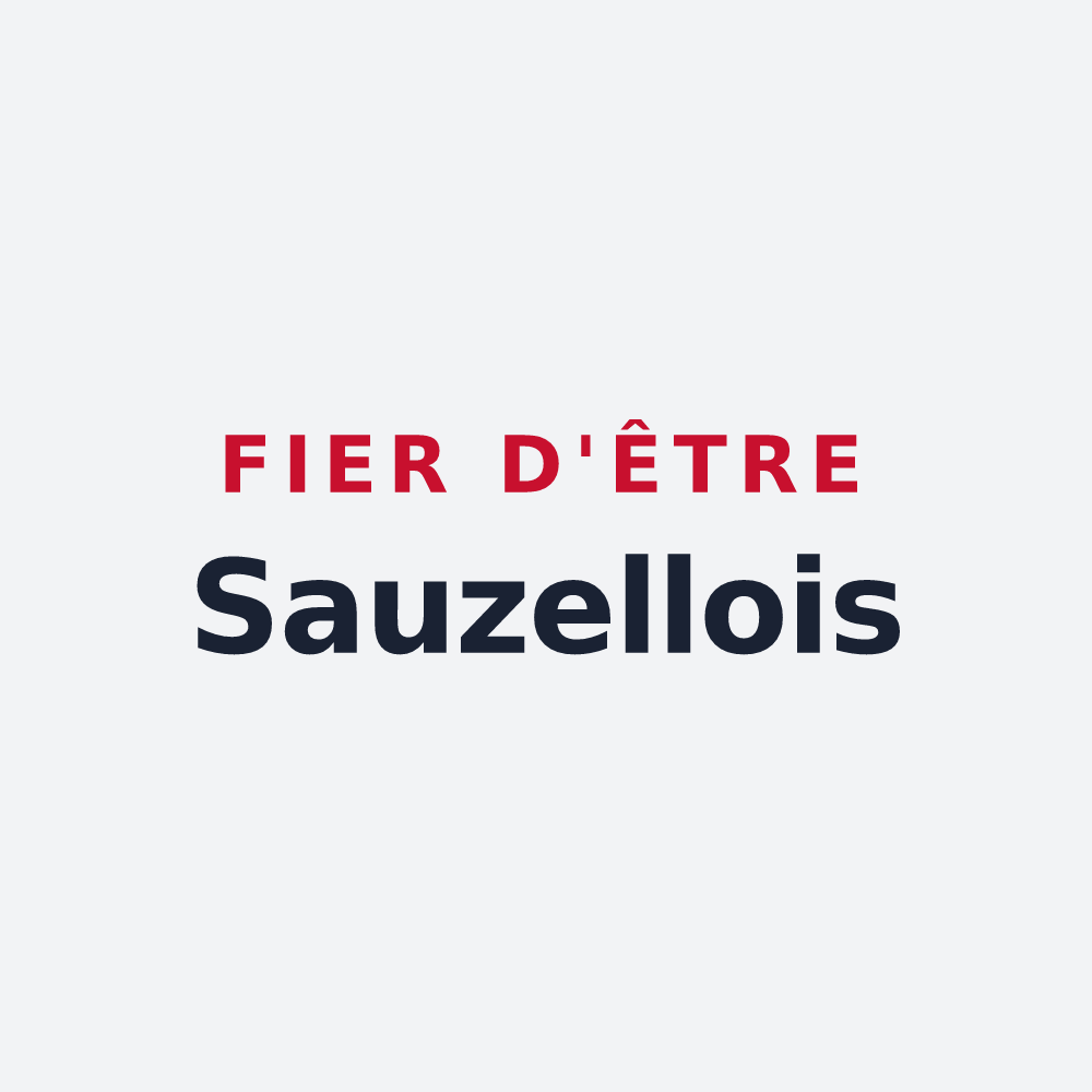 Poster « Fier d'être Sauzellois » — design pour Sauzelles