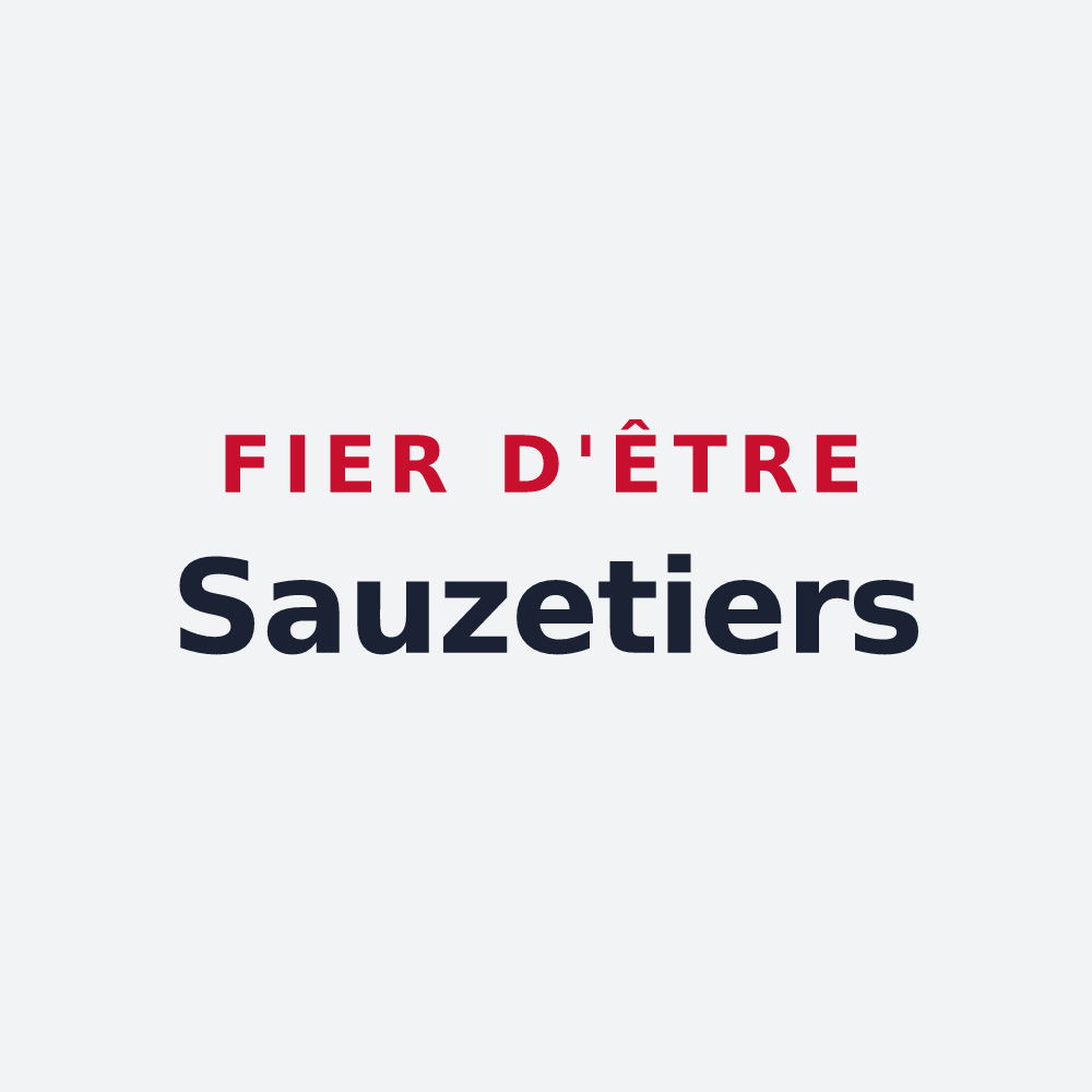 Poster « Fier d'être Sauzetiers » — design pour Sauzet