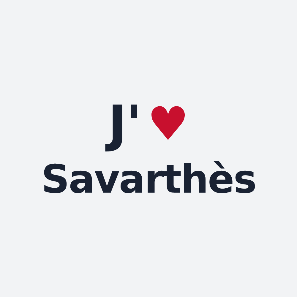 Poster personnalisé Savarthès — design J'aime Savarthès