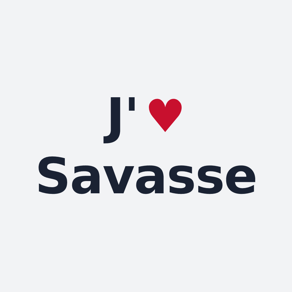 Poster personnalisé Savasse — design J'aime Savasse