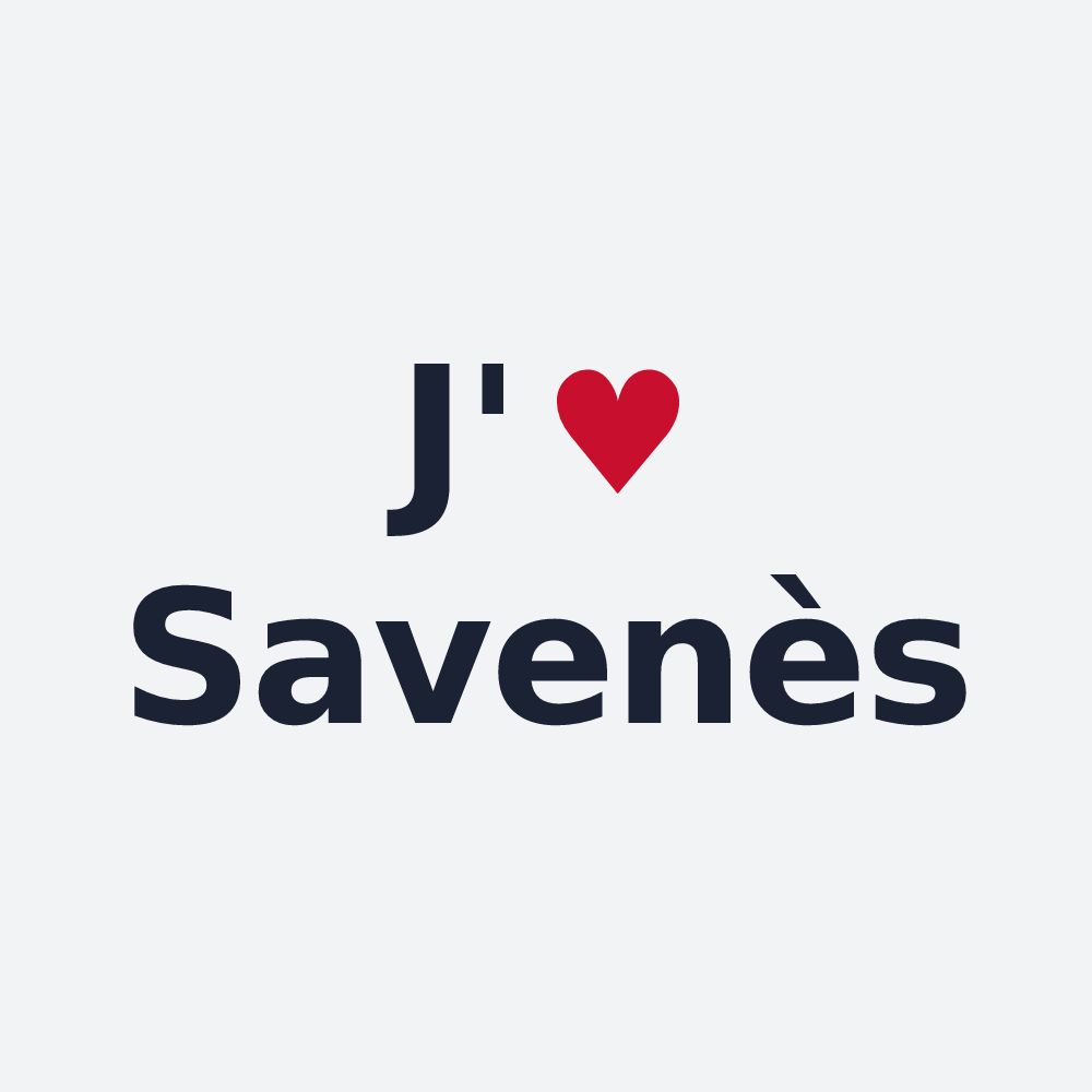 Poster personnalisé Savenès — design J'aime Savenès