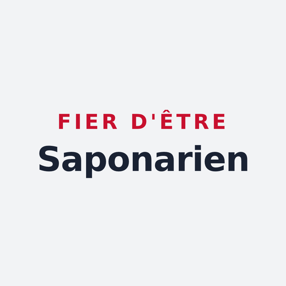 Poster « Fier d'être Saponarien » — design pour Savennières