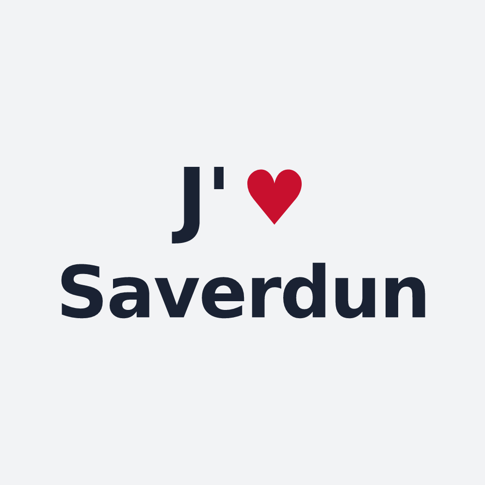 Poster personnalisé Saverdun — design J'aime Saverdun