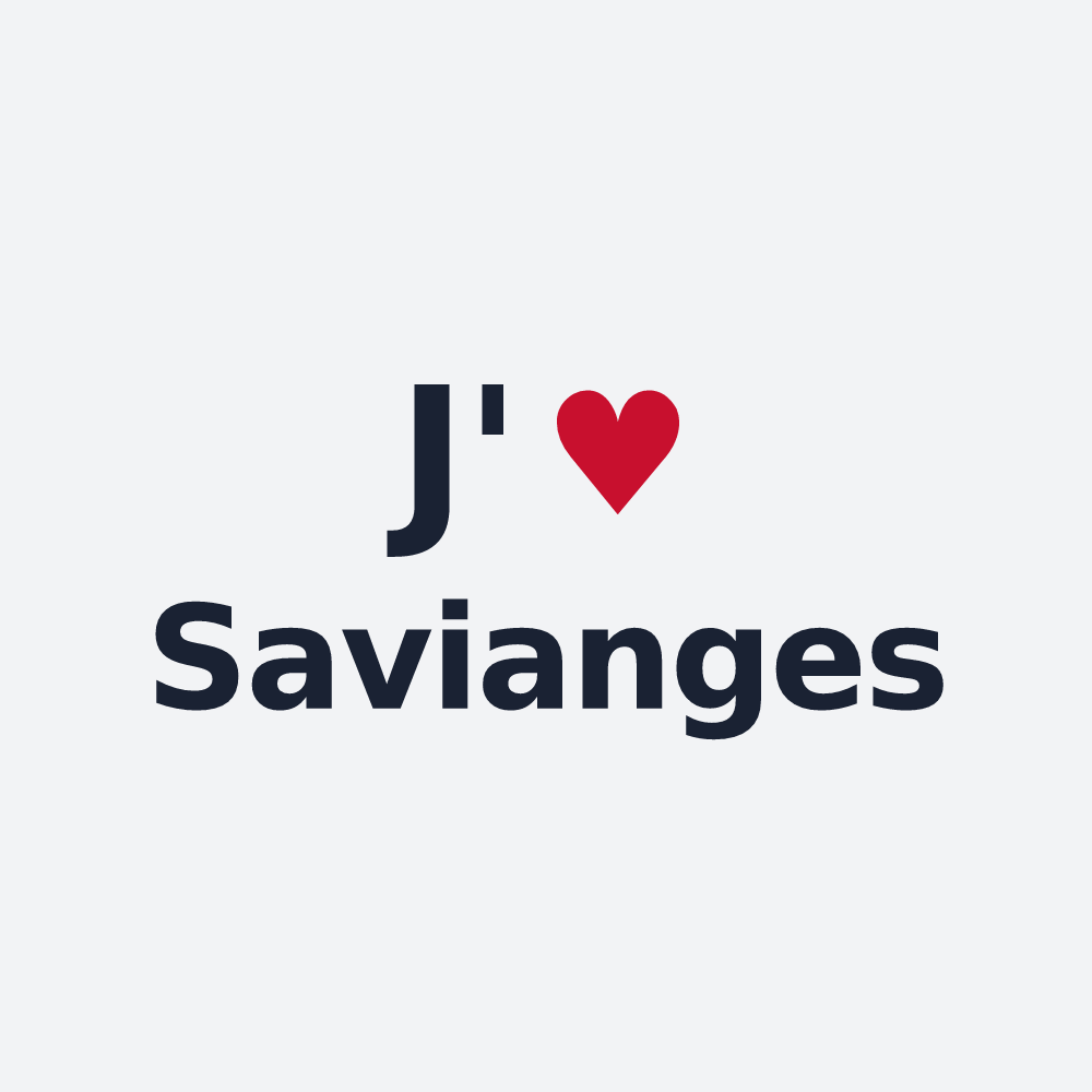 Poster personnalisé Savianges — design J'aime Savianges