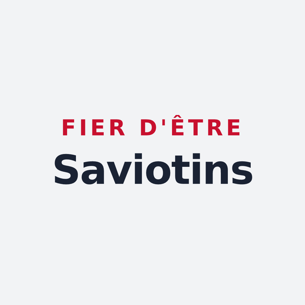 Poster « Fier d'être Saviotins » — design pour Savières