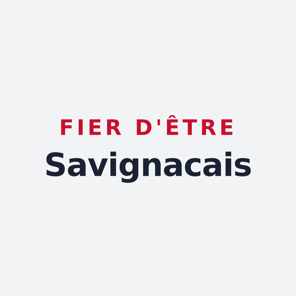 Poster « Fier d'être Savignacais » — design pour Savignac-de-Duras